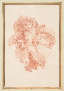Sitzender Putto von Jean Robert Ango