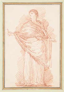 Stehende Figur mit Schal