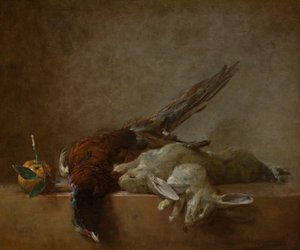 Stillleben mit Wild von Jean Baptiste Simeon Chardin