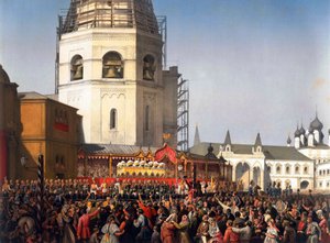 Prozession nach der Krönung von Zar Alexander II. von Russland, Moskau, 1856