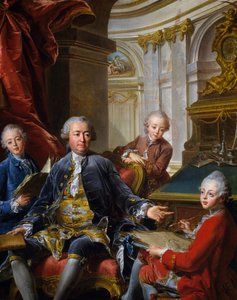 Monsieur Carre de Cande mit seinen drei Söhnen von Jean Valade
