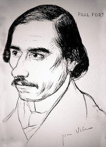 Paul Fort, ca. 1900 (Zeichnung) von Jean Veber