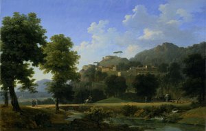 イタリア風景 von Jean Victor Bertin