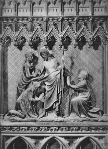 Kathedrale, Innenraum, Chorschranke, Jesus Christus und die heiligen Frauen, ca. 1340-51 von Jean and Jean Le Boutellier Ravy