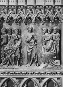 Kathedrale, Innenraum, Chorschranke, Jesus Christus erscheint den Aposteln und Jüngern in Galiläa, ca. 1340-51