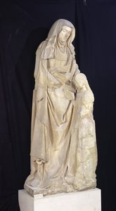 St. Anna unterrichtet die Jungfrau, vom Château des Ducs de Bourbon, Chantelle, ca. 1500-03 von Jean fl.c.1465 c.1516 Guilhomet