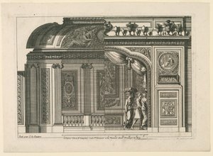Entwurf für eine französische Alkove, aus "Alcoves à la Francoise"