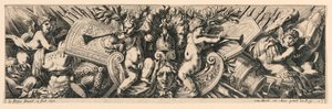 Fries: Trophäen von Waffen und Putti von Jean le Pautre