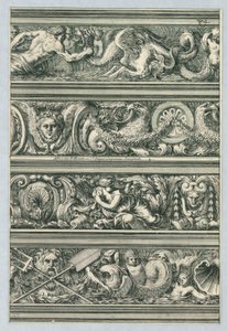 Platte aus Frises pour les architraves, cornices, et autres ornements d