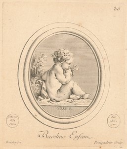 Bacchus Kind von Jeanne Antoinette Poisson, marquise de Pompadour after François Boucher after Jacques Guay
