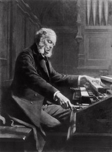 Cesar Franck an der Orgel der Basilika St. Clotilde, Paris, 1885