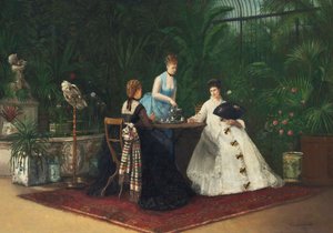 Tee im Wintergarten, 1893