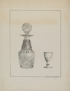 Dekanter und Glas
