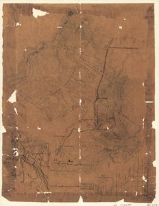 Topographische Karte des Eisenwerks Elizabeth Furnace, Augusta Co., Va., mit etwa 6250 Acres, Aug. 1867 von Jedediah Hotchkiss