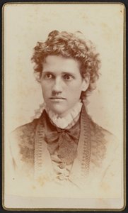 Carte-de-visite Porträt von Miss Julia J. Thomas, ca. 1875 von Jefferson Beardsley
