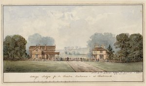 Entwurf für die Lodges in Edensor im Chatsworth Park