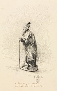 Studie für den Magier in Conte de Fée Geschichte einer Fee, 1800er