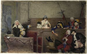Der Prozess von Pierrot von Jehan Georges Vibert
