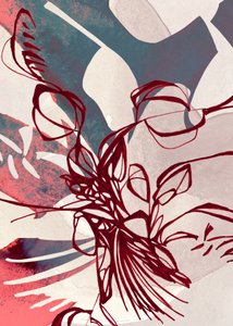 Abstrakte florale Linien