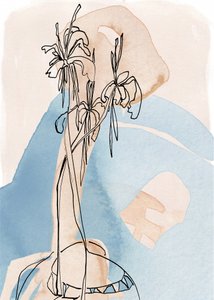 Weiche botanische Linien