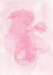 Sanfte Rosa Geometrie