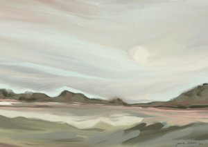 Gelassene abstrakte Landschaft