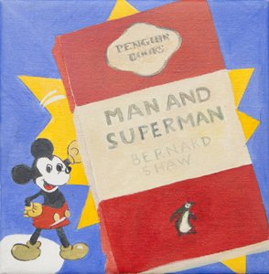 Pinguinbuch mit Micky Maus