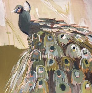 Pfau Olive von Jenny Westenhofer