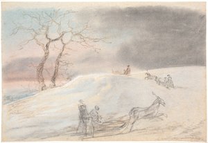 Schlittenfahrt im Reif von Jens Juel