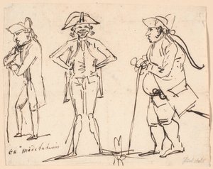 Meditation. Karikaturen von Clemens, Juel und Charles Bonnet von Jens Juel