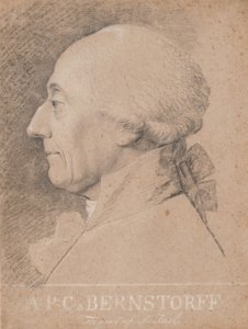 Porträt des Staatsmannes A.P. Bernstorff von Jens Juel