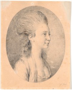 Porträt von Susanne Elisabeth Holm, genannt Julie, Juels erste Verlobte von Jens Juel