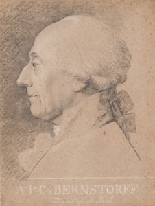 Porträt des Staatsmannes A.P. Bernstorff von Jens Juel