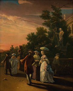Spaziergang in einem Park von Jens Juel