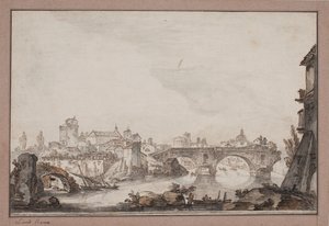 Capriccio mit u.a. Ponte Rotto. Rom