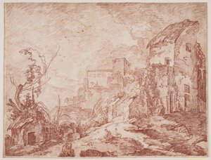 Italienische Fantasielandschaft von Jens Petersen Lund