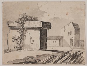Ruine und Haus von Jens Petersen Lund