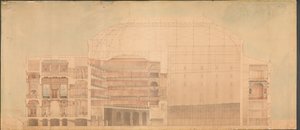 Das Königliche Theater 1874. Längsschnitt