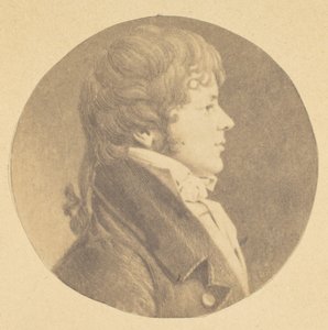 Mezzotinto-Porträt eines jungen Mannes im Profil, aus der St. Memin Sammlung von Porträts, 1862 von Jeremiah Gurney