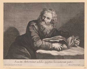Heiliger Antonius mit einem Buch von Jerôme David