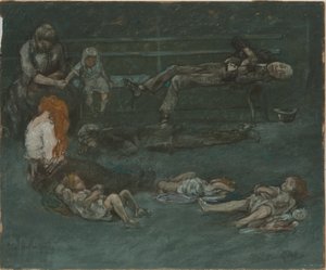Parkbank bei Nacht von Jerome Myers