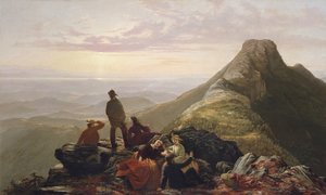 Die verspätete Party auf dem Mansfield Mountain, 1858 von Jerome Thompson