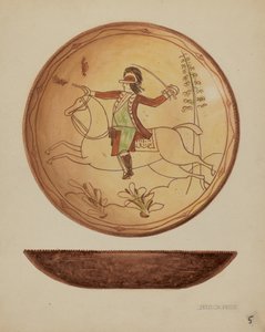 Pa. Deutscher Kuchen Teller, ca. 1937