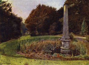 Chiswick House, Der Obelisk im Teich von Jessie MacGregor