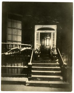 26 Louisburg Square, Boston, bei Nacht, wo Jenny Lind wohnte, Boston, USA, ca. 1902-10 von Jessie Tarbox Beals