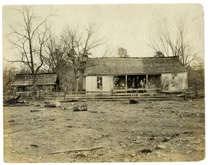 Ein Haus in Arkansas 40 Meilen von einer Eisenbahn entfernt