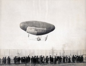 Francois Luftschiff im Flug von der Abteilung für Verkehr auf der Weltausstellung 1904 von Jessie Tarbox Beals