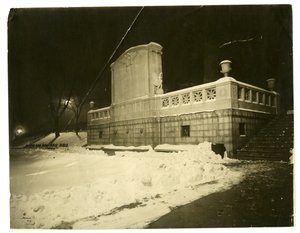 Shaw Memorial hinten bei Nacht, Boston, USA, ca. 1902-10