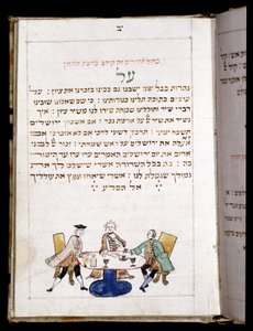 Gebetbuch (12,7 x 8,8 cm) Bamberg 1773. Am Ende des Gebets für den Neumondtag - Jüdisches Museum in Basel, Schweiz von Jewish School