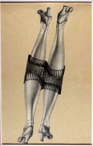 Collage „Deux belles jambes“ - von Jindrich Styrsky (1899-1942) von Jindrich Styrsky